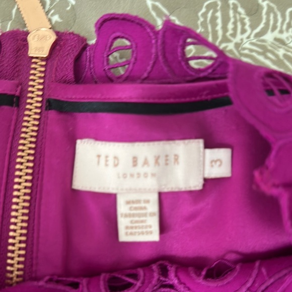 Ted Baker London Purple Mini Dress - Picture 4 of 6